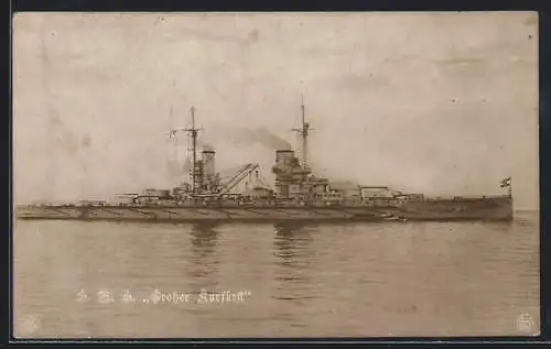 AK Kriegsschiff S. M. S. Grosser Kurfürst