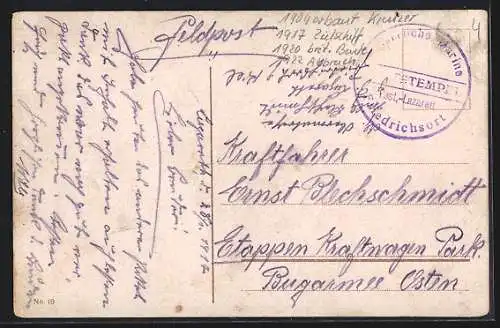 AK Kiel, Kriegsschiff SMS Lübeck fährt durch den Kaiser Wilhelm-Kanal
