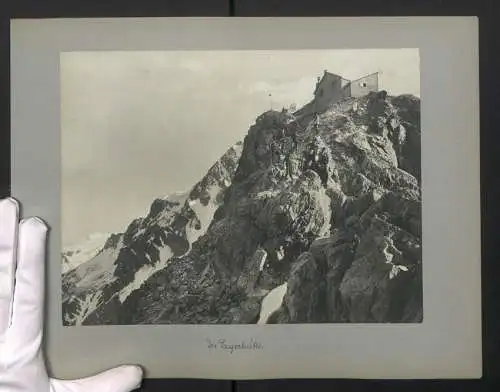 Fotografie unbekannter Fotograf, Ansicht Sulden, Blick nach der Payerhütte am Ortler, Rückseite Stiftsjochstrasse & Ortle