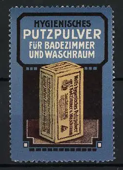 Reklamemarke Hygienisches Putzpulver, Putzmittelpackung