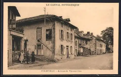 AK Polminhac, Avenue de Vic-sur-Cère