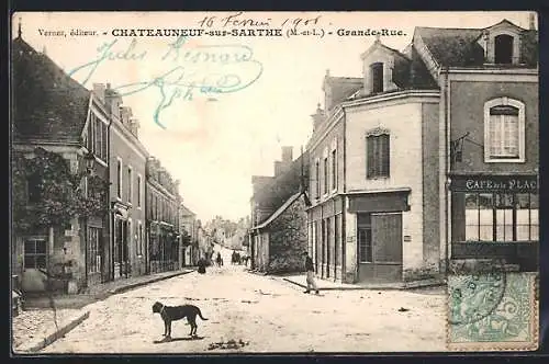 AK Chateauneuf-sur-Sarthe, Grande Rue