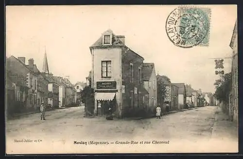 AK Meslay, Grande-Rue et rue Chevral