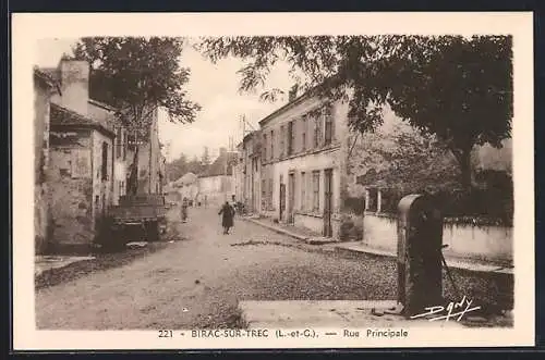 AK Birac-sur-Trec, Rue Principale, Transporter