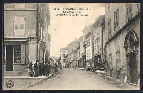 AK Saint-Paulien, la Grande-Rue