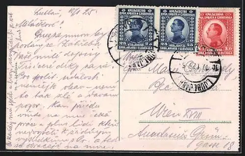 AK Ljubljana / Laibach, Mestni trg / Rathausplatz