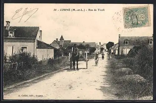 AK Corné /M.-et-L., Rue de Tivoli