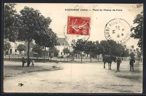 AK Aigurande, Place du Champ de Foire