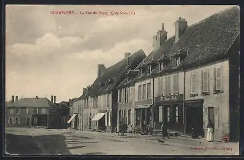 AK Champlemy, la Rue du Bourg