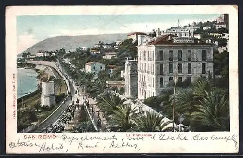 AK San Remo, la Promenade