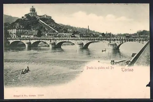 AK Torino, Ponte in pietra sul Po, Boote