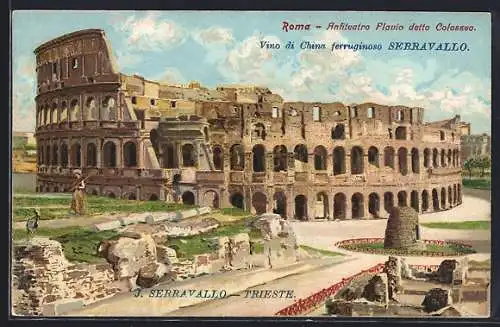 Lithographie Roma, Anfiteatro Plavio detto Colosseo