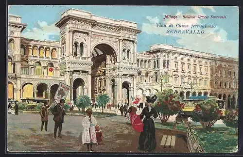 Künstler-AK Milano, Galleria Vittorio Emanuele