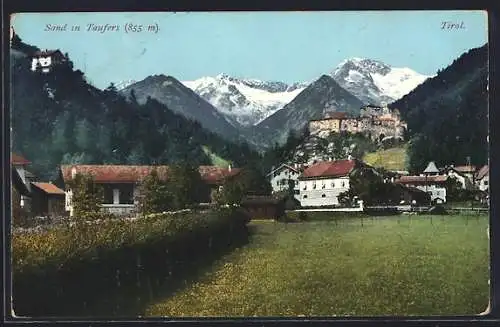 AK Sand in Taufers, Ansicht mit den Bergen