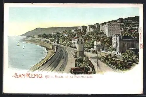 AK San Remo, Hotel Royale et la Promenade