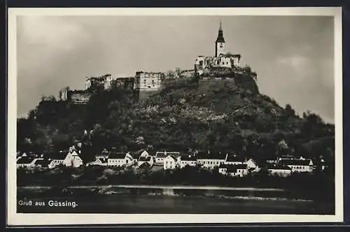 AK Güssing, Teilansicht mit Schloss