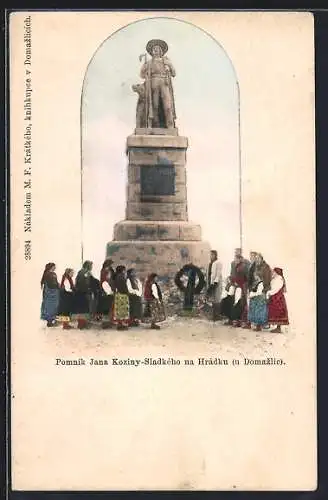 AK Hradek nad Újezdem, Pomník Jana Koziny-Sladkého, Denkmal