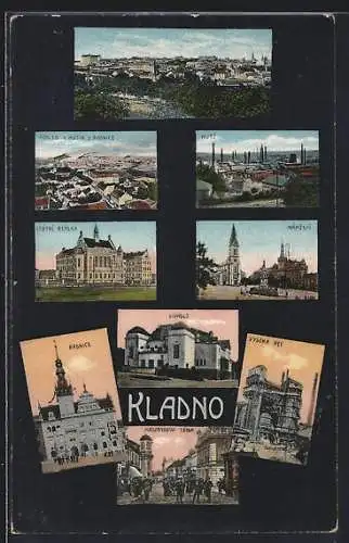 AK Kladno, Radnice, Divaldlo, Námestí