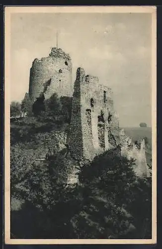 AK Jung Bunzlau /Mlada Boleslav, Burgruine Michelsberg, Zricenina hradu Michalovice