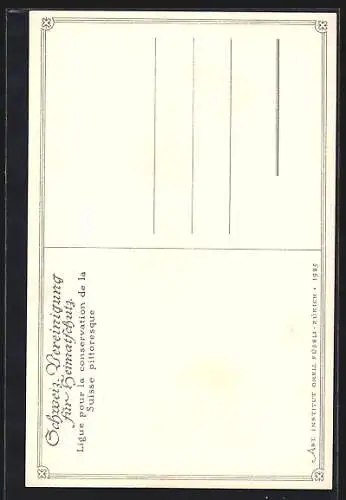 AK Unterwaldner Paar in Tracht