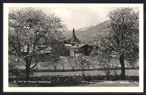 AK St. Veit im Pongau, Ortsansicht mit Kirche