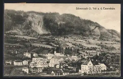 AK Schwarzach im Pongau, St. Veit, Gesamtansicht