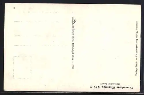 AK Wisenegg, Gasthof Tauernhaus, Radstädter Tauern