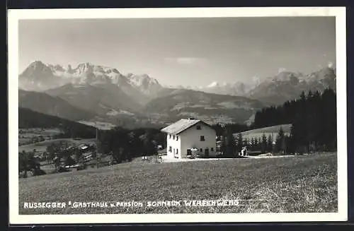 AK Werfenweng /Salzburg, Russeggers Gasthaus und Pension Sonneck