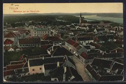 AK Tulln, Panorama von der Pfarrkirche