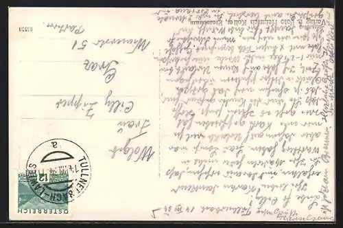 AK Tullnerbach, Pressbaum, Totalansicht mit Kirche aus der Vogelschau