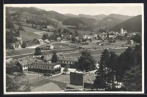 AK Türnitz, Ortsansicht mit Ferienkolonie Auhof