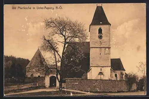 AK Unter-Aspang /N.-Ö., Die Pfarrkirche