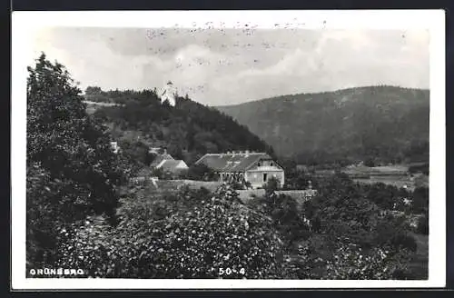 AK St. Bernhard-Frauenhofen, Grünberg mit Kirche