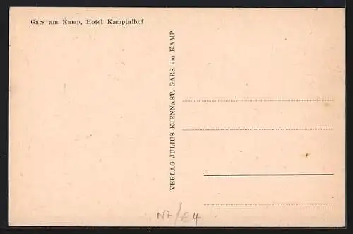 AK Gars am Kamp, Ansicht vom Hotel Kamptalhof