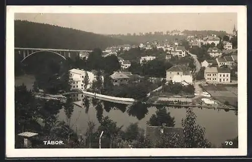 AK Tábor, Teilansicht aus der Vogelschau