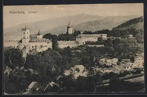 AK Rosenberg, Blick auf das Schloss