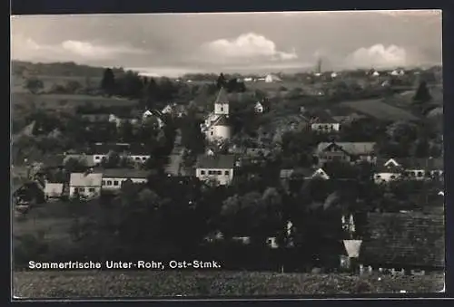 AK Rohr bei Hartberg, Blick auf Unter-Rohr