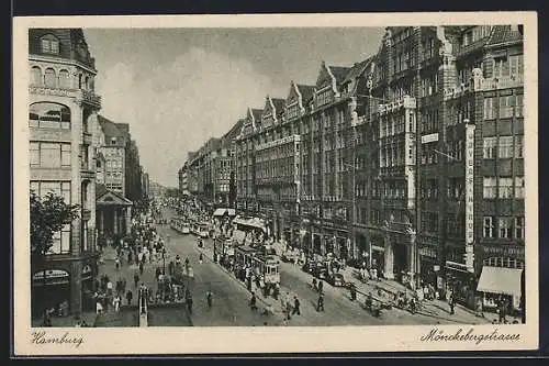 AK Hamburg, Reger Kundenverkehr auf der Mönckebergstrasse