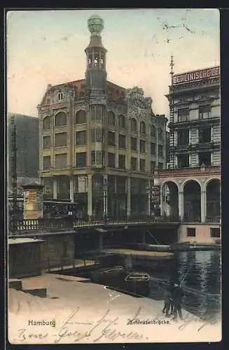 AK Hamburg, Partie an der Schleusenbrücke