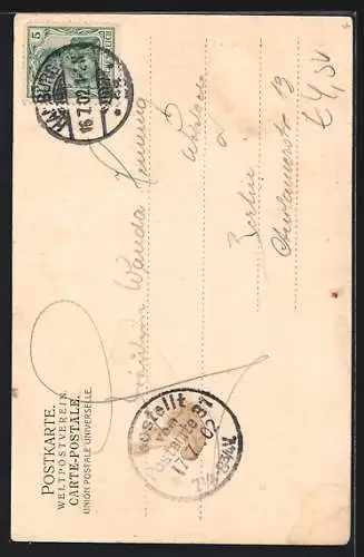 AK Hamburg, Partie an der Schleusenbrücke