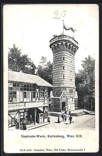 AK Wien, Stephanie-Warte auf dem Kahlenberg