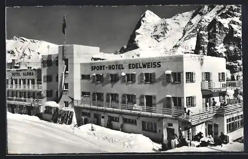 AK Mürren, Hotel Edelweiss im Schnee