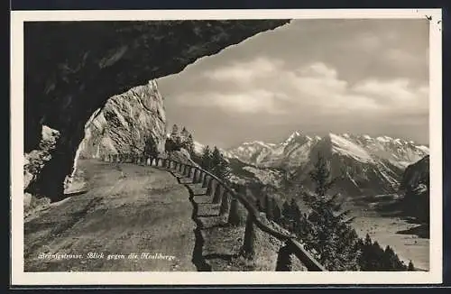 AK Lungern, Brünigpass, Blick gegen die Hasliberge