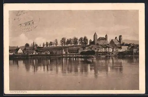 AK Rapperswil, Uferpartie mit Schloss