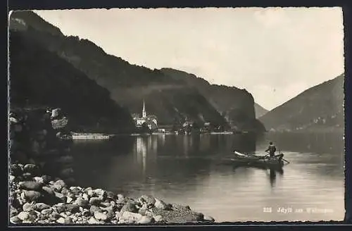 AK Walensee, Teilansicht mit Boot