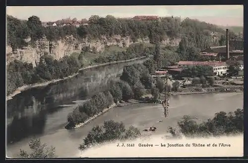 AK Genève, La Jonction du Rhône et de l`Arve