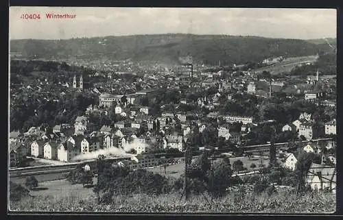 AK Winterthur, Teilansicht mit Kirche