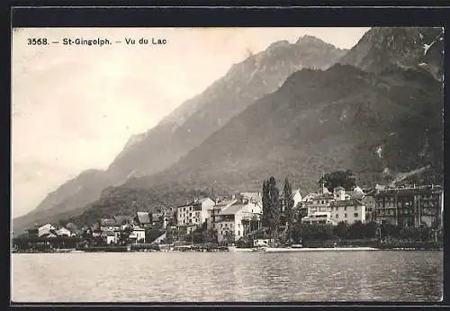 AK Saint-Gingolph, Vu du Lac