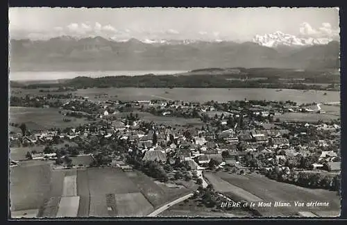 AK Biere, Panorama et le Mont Blanc, Vue aérienne