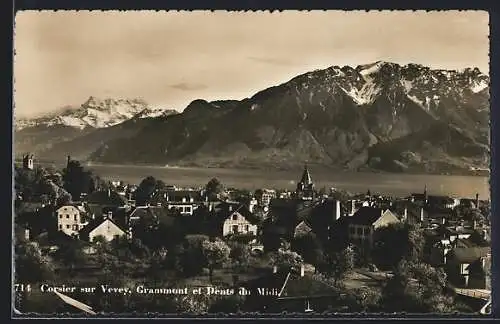 AK Corsier sur Vevey, Grammont et Dents du Midi